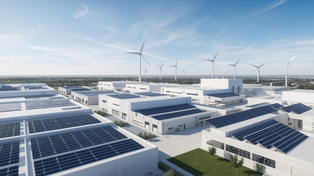 peptide synthesis renewable energy carbon-negative sustainability green chemistry API manufacturing cost savings regulatory compliance market premium environmental impact