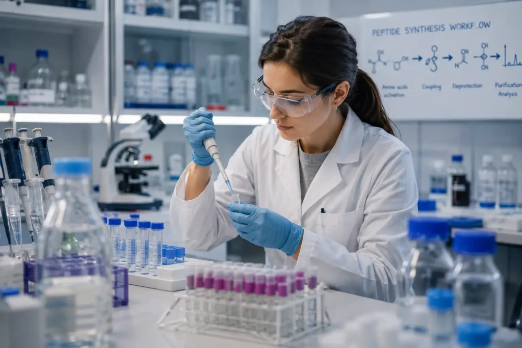 how peptides are synthesized