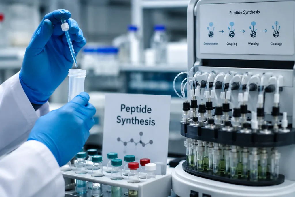 how to read peptide HPLC chromatogram