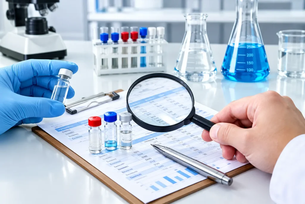 peptide COA red flags